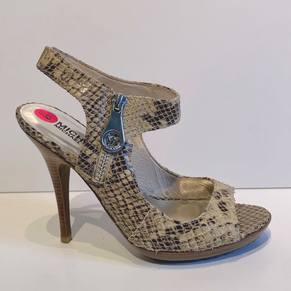MICHAEL KORS Snakeskin Sandals Heels….Beautiful & Sexy!!!!